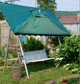 Торговый прямоугольный зонтик 2.6×3.6 м с клапаном и чехлом, зеленый - изображение 11