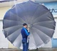 Зонтик торговый круглый 3.5 м с напылением и клапаном, 16 спиц, синий - изображение 12