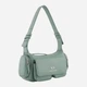 Сумка багет седло женская из искусственной кожи маленькая Armani Exchange Large Shoulder Bag With Side Pockets XW000405AF12589U7231 Зеленая (82434543916) - изображение 5