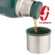 Термос PowerPlay 9001 1200 мл Зеленый (PP_9001_1200ml_Green) - изображение 7