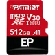 Карта пам'яті Patriot LX microSDXC 512GB UHS-I U3 V30 A1 EP + SD adapter (PEF512GEP31MCX) [113853] - зображення 2