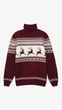 Свитер с узором мужской GENUA PB009 M Бордовый shop (2000999371776) - изображение 4