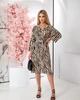 Жіноча простора сукня прямого крою з поясом LadyLike 50 Чорний (ll2226616590447) - зображення 1