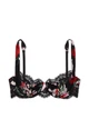 Комплект Білизни Victoria's Secret Very Sexy Atelier Victoria's Secret Satin Lace Trim Lightly Lined Balconette Bra & Atelier Satin Lace Trim Tanga Panty Чорний з червоним 34D-S - зображення 4