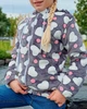 Махрова толстовка для дівчинки прямого крою на блискавці Носи своє 122 Коричневий (p-6979-137689) - изображение 4