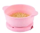 Портативна складана силіконова чаша з електричним нагрівачем Silicon Wax Warmer CL-2208 9517 Pink - изображение 2