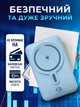 Повербанк з магнітом умб магсейф 15000 mah з бездротовою швидкою зарядкою + вбудовані кабелі usb type c lightning Zhong Ou magsafe магнітний павербанк для айфона андроїда powerbank зовнішній портативний акумулятор повербанки легкі компактні чорний - зображення 4