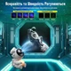 Лазерный ночник-проектор звездного неба сидящий держит луну UFT Astronaut 10 с пультом (UFTastronaut10) - изображение 5