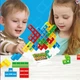 Тетрис башня Дженга настольная игра на баланс для всей семьи ,Tetris Tower Balance Game (32 дет.) - изображение 7