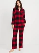 Фланелевая женская пижама Old Navy 1159758570 (Красный/Черный, 4X) - изображение 3