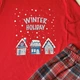 Детская теплая пижама Трикотаж 128-134 см красная Winter Holiday COSY KMW22 - изображение 2