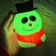 Новогодний силиконовый ночник Снеговик, 13 см, разноцветный, 9 цветов, 5 режимов - изображение 9