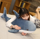Мягкая игрушка акула подушка обнимашка 60см shark doll - изображение 5