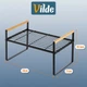 Półka kuchenna Vilde 229228 metalowa 33 x 21 x 19.5 cm Czarna (5904316497224) - obraz 5