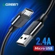Дата кабель USB 2.0 AM to Micro 5P 3.0m 2A US289 black Ugreen (60827) - зображення 2