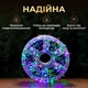 Гирлянда нитка роса Хвойная лапа 3000 LED 100 метров , цвет разноцветная мультиколор на черном проводе - изображение 10