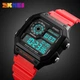 Мужские спортивные наручные часы Skmei 1299 Красный HDSYR_499 - изображение 4