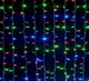 Гірлянда штора завіса FMA Водоспад 3х3 м 280 LED 3D Мультицвет (1310160390) - зображення 4