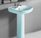 Комплект раковина с ножкой RAK Ceramics Cynthia Wash Basin 57 см Голубой (1706405658) - изображение 2