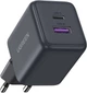 Мережевий зарядний пристрій Ugreen X516 2xUSB 30 Вт (USB-A + USB-C) Grey (UGR-55539) - зображення 2