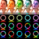 Світлодіодна кільцева лампа MJJ-30 LED RGB USB + тримач HDSYR_669 - зображення 5