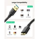 Дата кабель USB 3.0 AM to Micro B 1.0m US130 black Ugreen (10841) - изображение 2