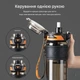 Спортивная бутылка TKK 1000 мл (1 л) - Черная Tritan BPA-free, ударопрочная эко-бутылка с антискользящим грипом - изображение 8