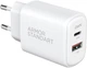 Сетевое зарядное устройство ArmorStandart Poweraze 25W GaN Type-C + USB-A White (ARM87067) - изображение 1