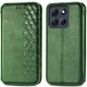 Чохол Deexe Rhombus Wallet для Motorola Moto G86 Power - Green - зображення 1