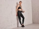 Спортивные леггинсы с карманом для ключей для женщины Crivit LYCRA® 443021 XS Черный - изображение 2