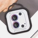 Защитное стекло Epik Metal Shine на камеру (в упак.) для Apple iPhone 12 / 12 mini / 11 Сиреневый / Rainbow - изображение 2