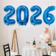 Новогодние Надувные Цифры 2026 Новый год Синий - изображение 2