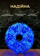 Светодиодная гирлянда Хвойная лапа 50 м 1500 LED светодиодов новогодняя гирлянда роса на катушке 8 режимов белый провод Синий - изображение 3