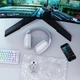 Наушники Attack Shark L80 Pro беспроводные Bluetooth и 2.4G игровые для ПК, PS, Switch, телефона - Белый - изображение 9