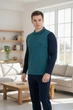 Пижама (кофта + штаны) мужская Devino 194624 XL Темно/зеленый (2200005141205) - изображение 2