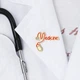 Значок медику BROCHE брошь бижутерия Надпись Medicine со стетоскопом красный BRGV115170 - изображение 5
