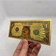 Позолочена сувенірна банкнота 1 Dogecoin — подарунок криптоентузіасту, колекційний сувенір - зображення 1
