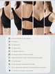 Бесшовный бюстгальтер в рубчик XL (75A, 75B, 80A, 80B) Free Bra анатомический лиф без косточек Черный 515942389 - изображение 2