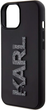 Etui Karl Lagerfeld 3D Rubber Glitter Logo do Apple iPhone 15/14/13  Black (KLHCP15S3DMBKCK) - obraz 5