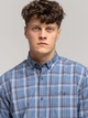 Koszula męska bawełniana w kratę Lee Cooper New Tenby-27Zk 2XL Niebieska (5905991748199) - obraz 4