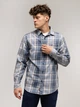 Koszula męska bawełniana w kratę Lee Cooper Will-2106 2XL Niebieska (5905991748557) - obraz 3