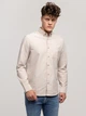Koszula męska bawełniana Lee Cooper Lars Oxford L Beżowa (5905991750994) - obraz 1