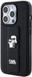 Etui Karl Lagerfeld Gripstand Saffiano Karl&Choupette Pin do Apple iPhone 14 Pro Black (KLHCP14LGSAKCPK) - obraz 2