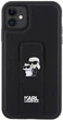 Etui Karl Lagerfeld Gripstand Saffiano Karl&Choupette Pin do Apple iPhone 11/Xr Black (KLHCN61GSAKCPK) - obraz 3