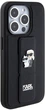 Etui Karl Lagerfeld Gripstand Saffiano Karl&Choupette Pin do Apple iPhone 13/13 Pro Black (KLHCP13LGSAKCPK) - obraz 4