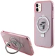 Etui Karl Lagerfeld Ring Stand Karl&Choupettte MagSafe do Apple iPhone 11/Xr Pink (KLHMN61HMRSKCP) - obraz 1