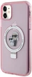 Etui Karl Lagerfeld Ring Stand Karl&Choupettte MagSafe do Apple iPhone 11/Xr Pink (KLHMN61HMRSKCP) - obraz 2