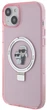 Etui Karl Lagerfeld Ring Stand Karl&Choupettte MagSafe do Apple iPhone 15 Plus/14 Plus Pink (KLHMP15MHMRSKCP) - obraz 2