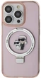 Etui Karl Lagerfeld Ring Stand Karl&Choupettte MagSafe do Apple iPhone 15 Pro Pink (KLHMP15LHMRSKCP) - obraz 3