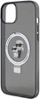 Etui Karl Lagerfeld Ring Stand Karl&Choupettte MagSafe do Apple iPhone 15 Plus/14 Plus Black (KLHMP15MHMRSKCK) - obraz 6